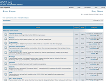 Tablet Screenshot of forum.6502.org
